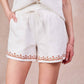 Shorts Paquerette in cotone ricamato
