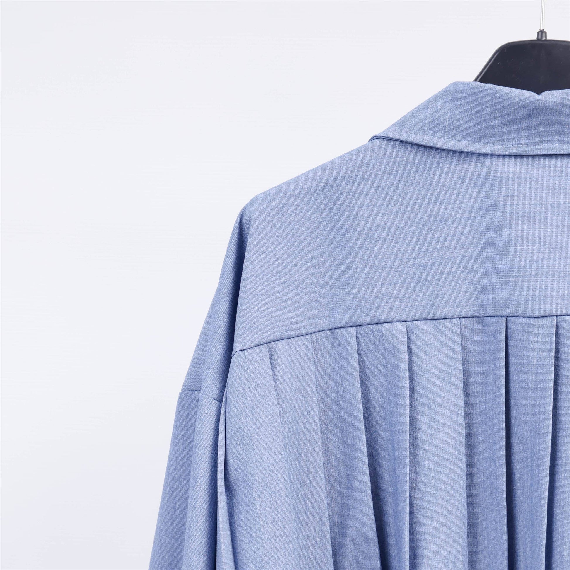 Camicia oversize con schiena plissettata