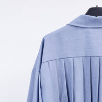 Camicia oversize con schiena plissettata
