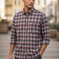 Camicia in flanella da uomo a quadri
