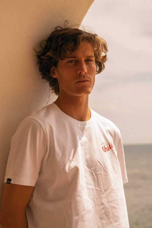 T-shirt Pirulo in cotone biologico con stampa