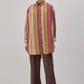 Camicia lunga a righe