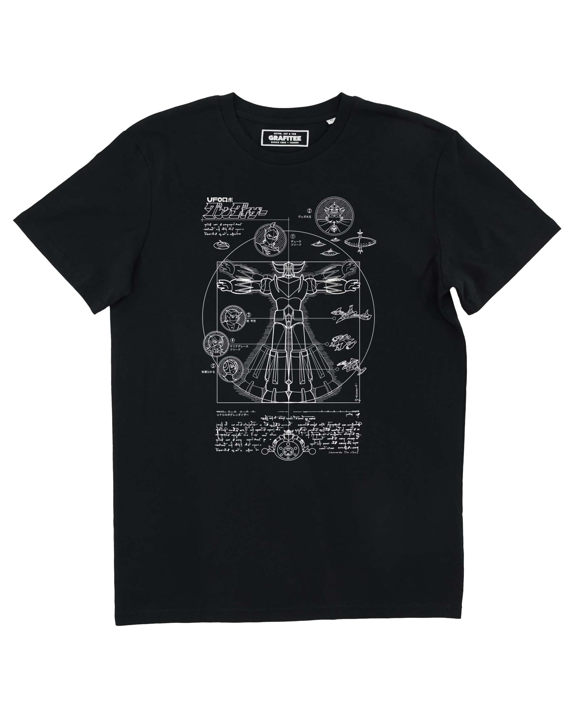 T-shirt grafica Goldorak in cotone biologico