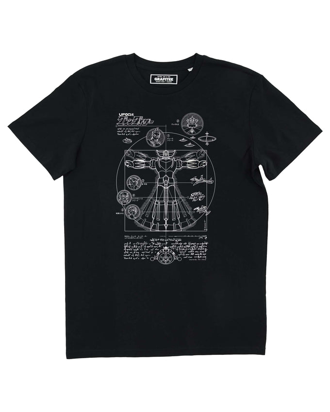T-shirt grafica Goldorak in cotone biologico