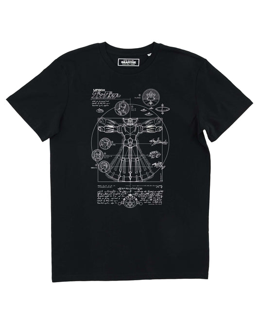 T-shirt grafica Goldorak in cotone biologico