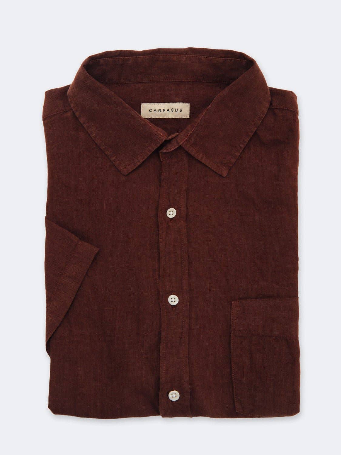 Camicia in lino Praia marrone