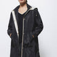 Parka lungo da donna con cappuccio e tasche