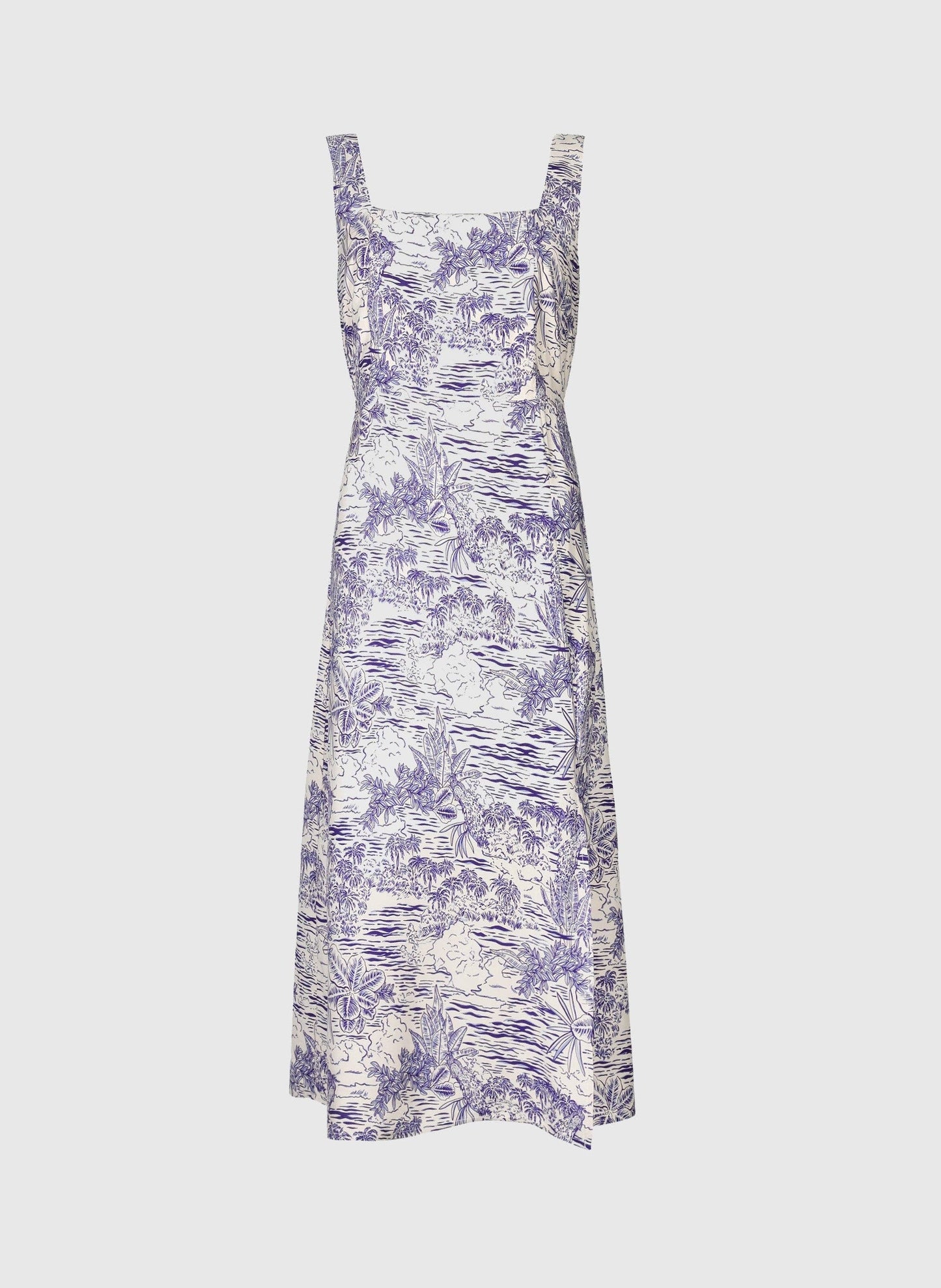 Abito midi Manily stampato blu