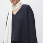 Blusa semplice con scollo a V