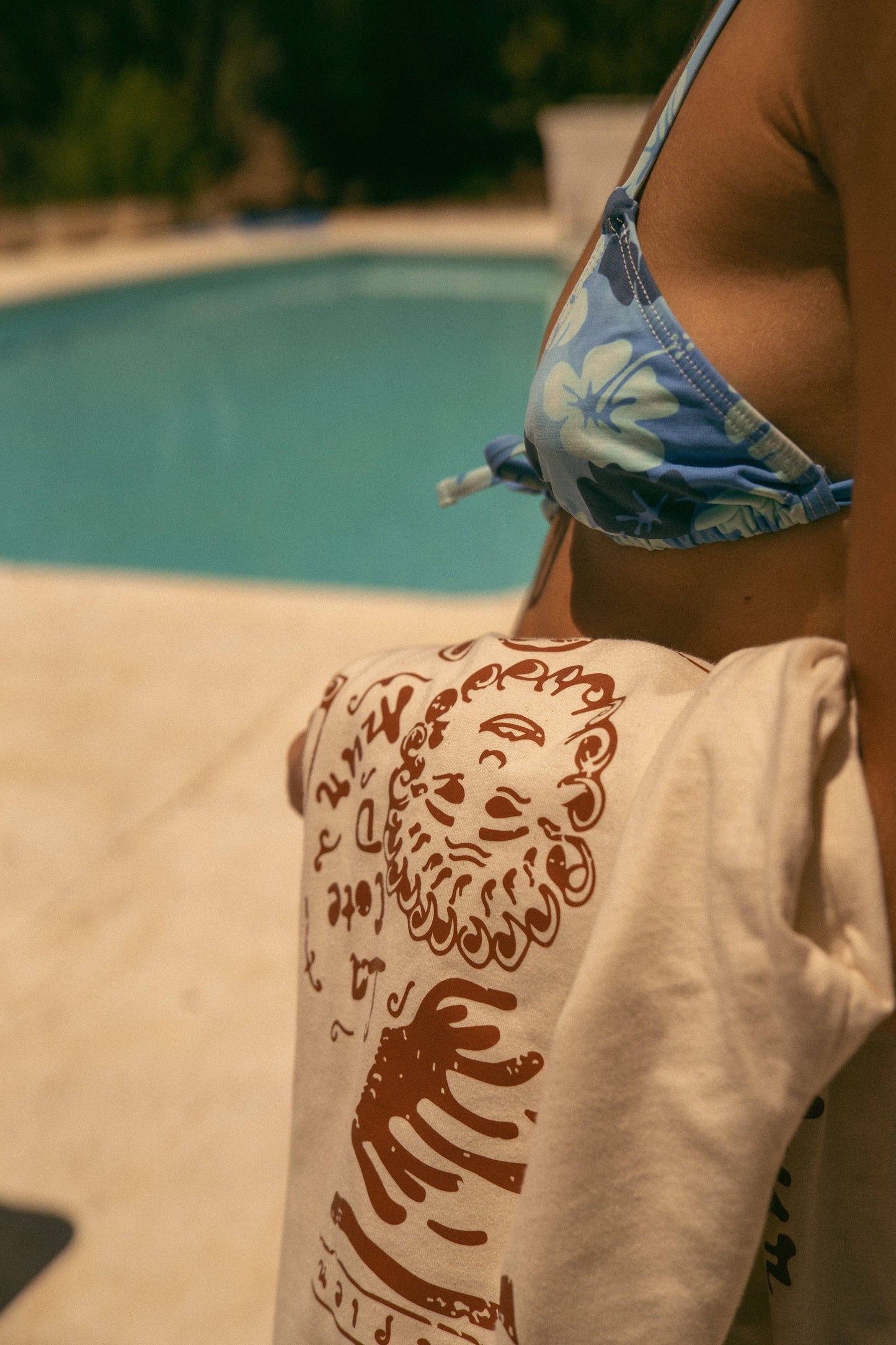 T-shirt a maniche lunghe Côte d’Azur in cotone biologico