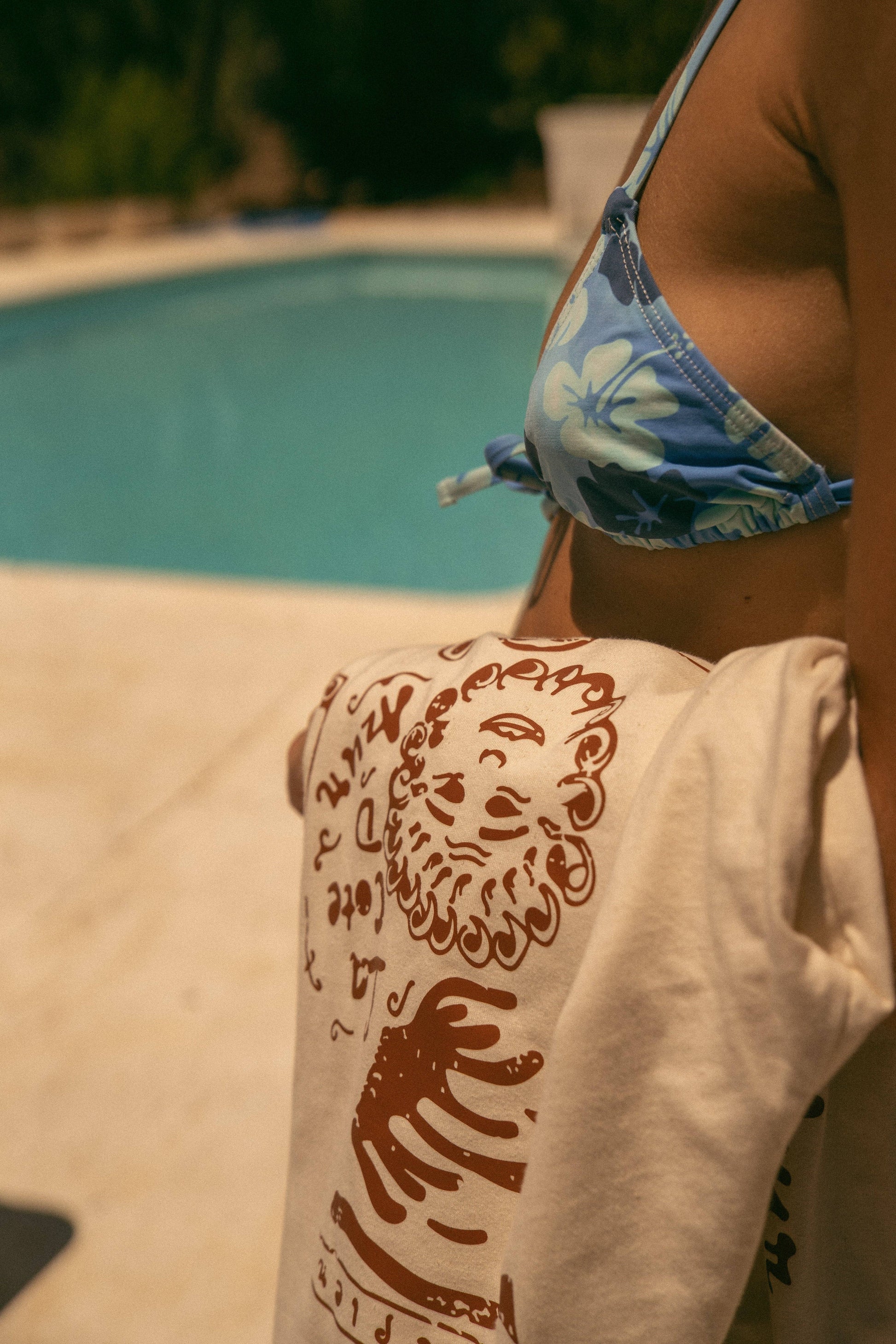 T-shirt a maniche lunghe Côte d’Azur in cotone biologico