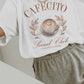 T-shirt Oversize Grafica “Cafecito Social Club” in Cotone