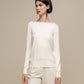 Maglione girocollo in maglia leggera da donna