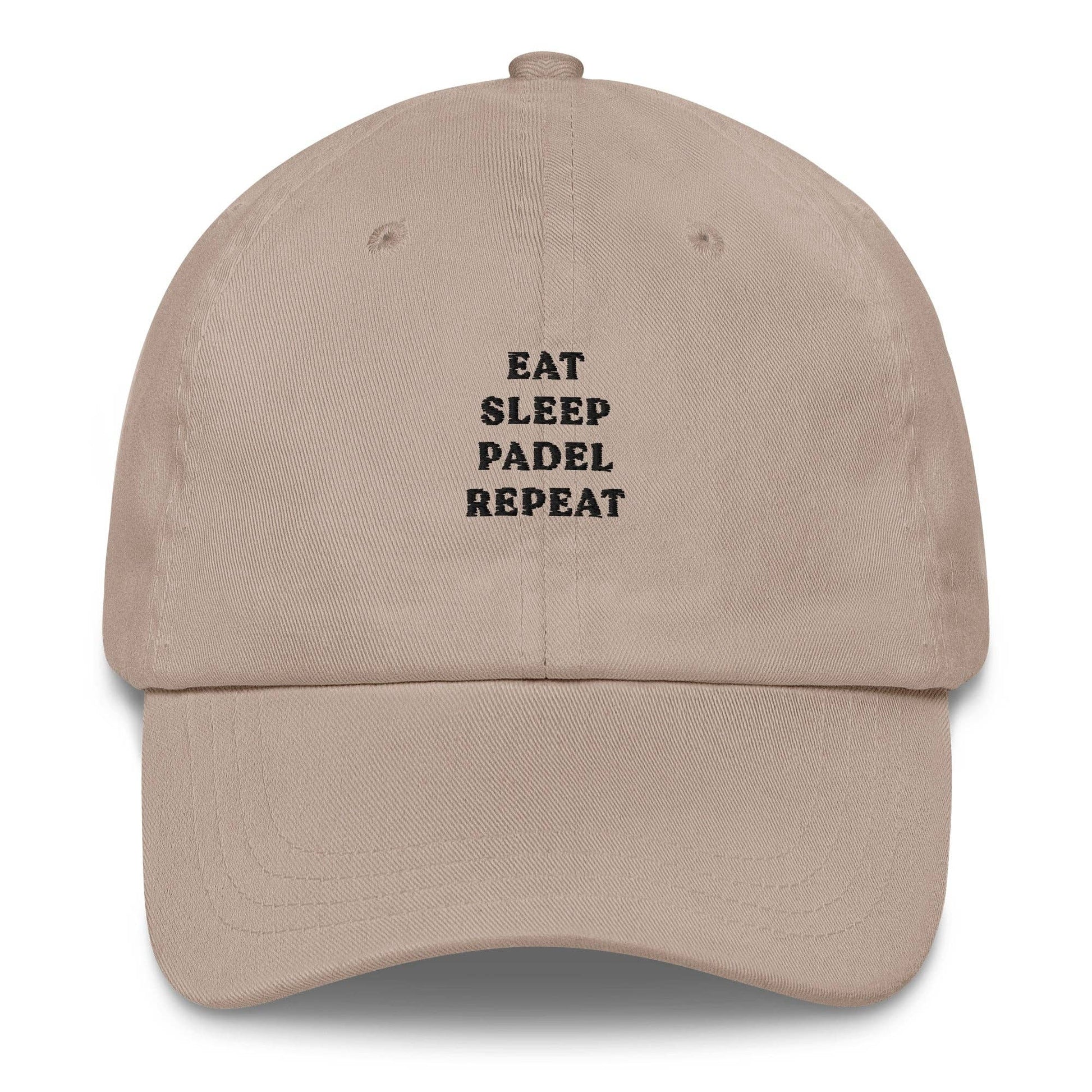 Cappellino da baseball ricamato “Eat Sleep Padel Repeat”