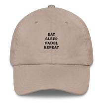 Cappellino da baseball ricamato “Eat Sleep Padel Repeat”