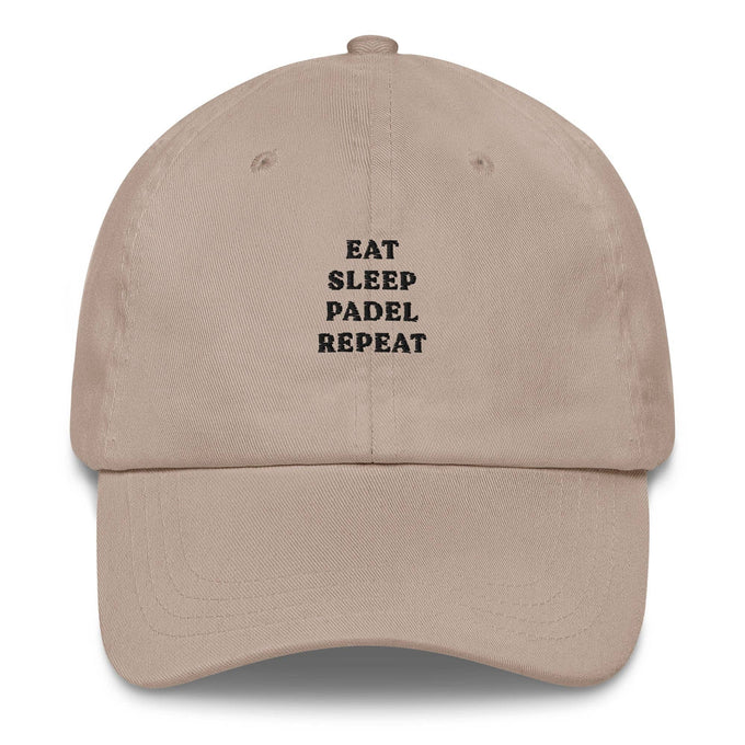Cappellino da baseball ricamato “Eat Sleep Padel Repeat”