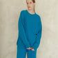 Maglione girocollo classico in misto cashmere
