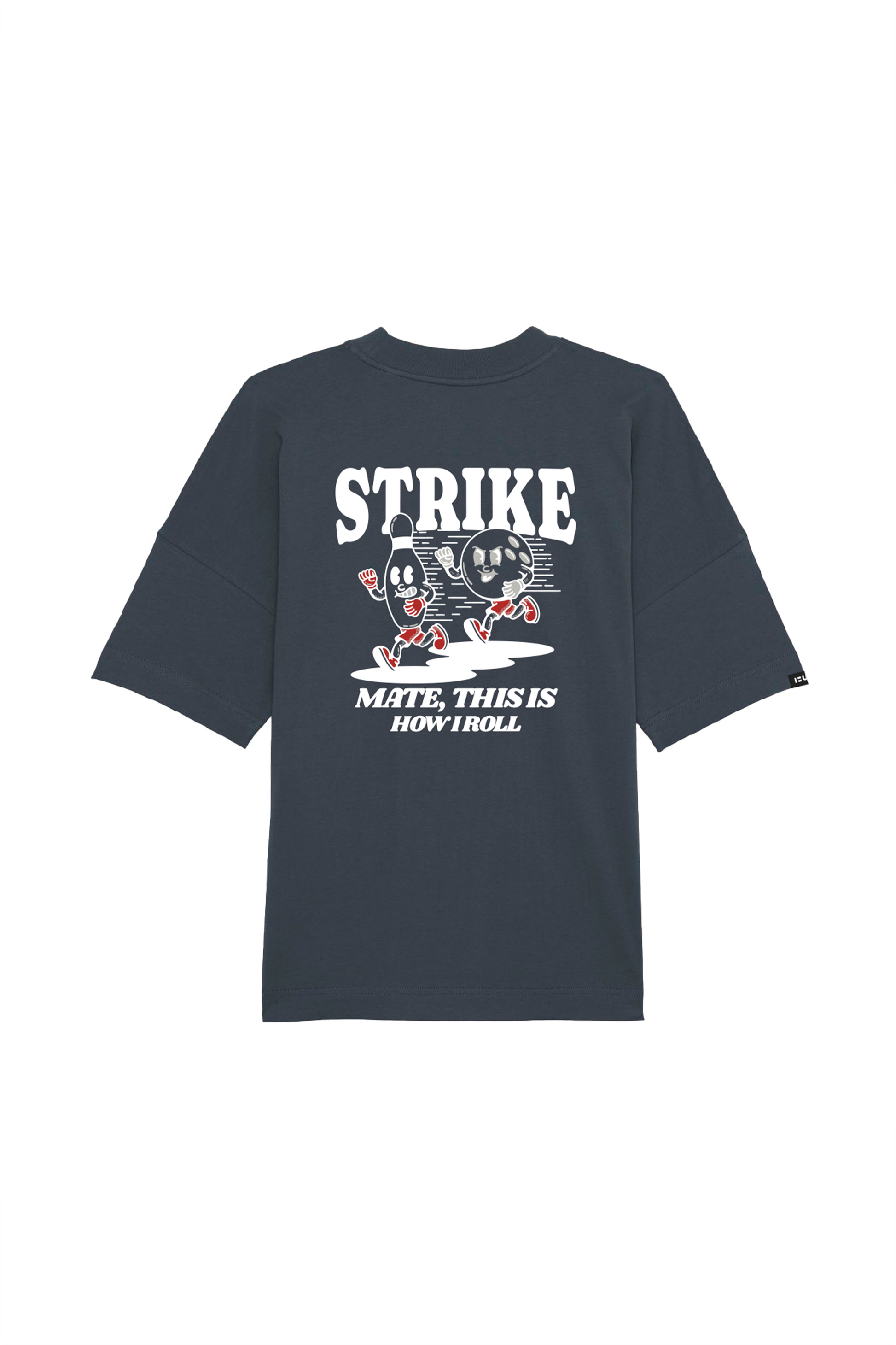 T-shirt oversize in cotone biologico con stampa Strike