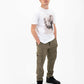 T-shirt unisex bianca con foto vintage