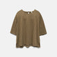 Blusa oversize con motivo geometrico