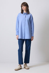 Camicia in popeline oversize