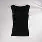 Top basic smanicato con scollo quadrato