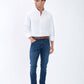 Jeans uomo in cotone stretch blu