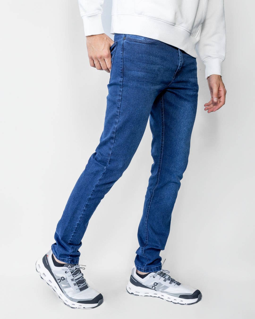 Jeans blu elasticizzati da uomo Dante