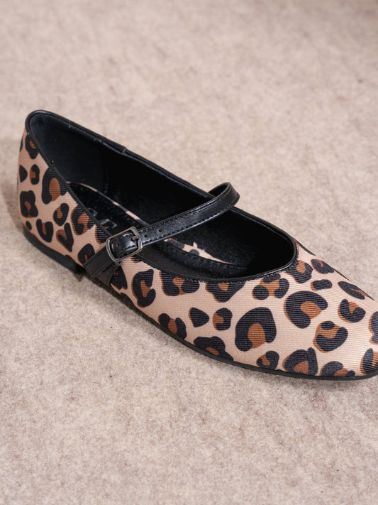 Ballerine Mary Jane animalier leopardate