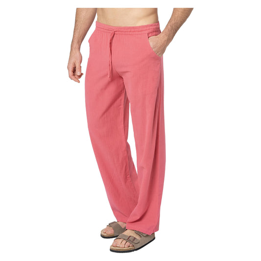 Pantaloni lunghi estivi da uomo in misto lino