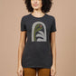 T-shirt donna con stampa Arch in charcoal