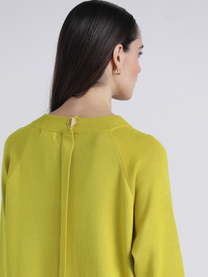 Jersey donna relaxed fit con spacchi laterali