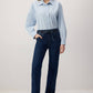 Pantaloni in denim con vita elasticizzata