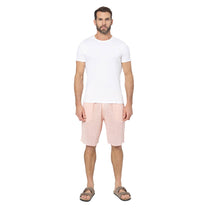Pantaloncini estivi in cotone rosa con coulisse