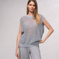 Maglione in maglia aperta laminata
