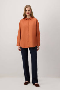 Camicia oversize in cotone