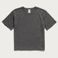 T-shirt boxy in canapa e cotone biologico grigio ardesia