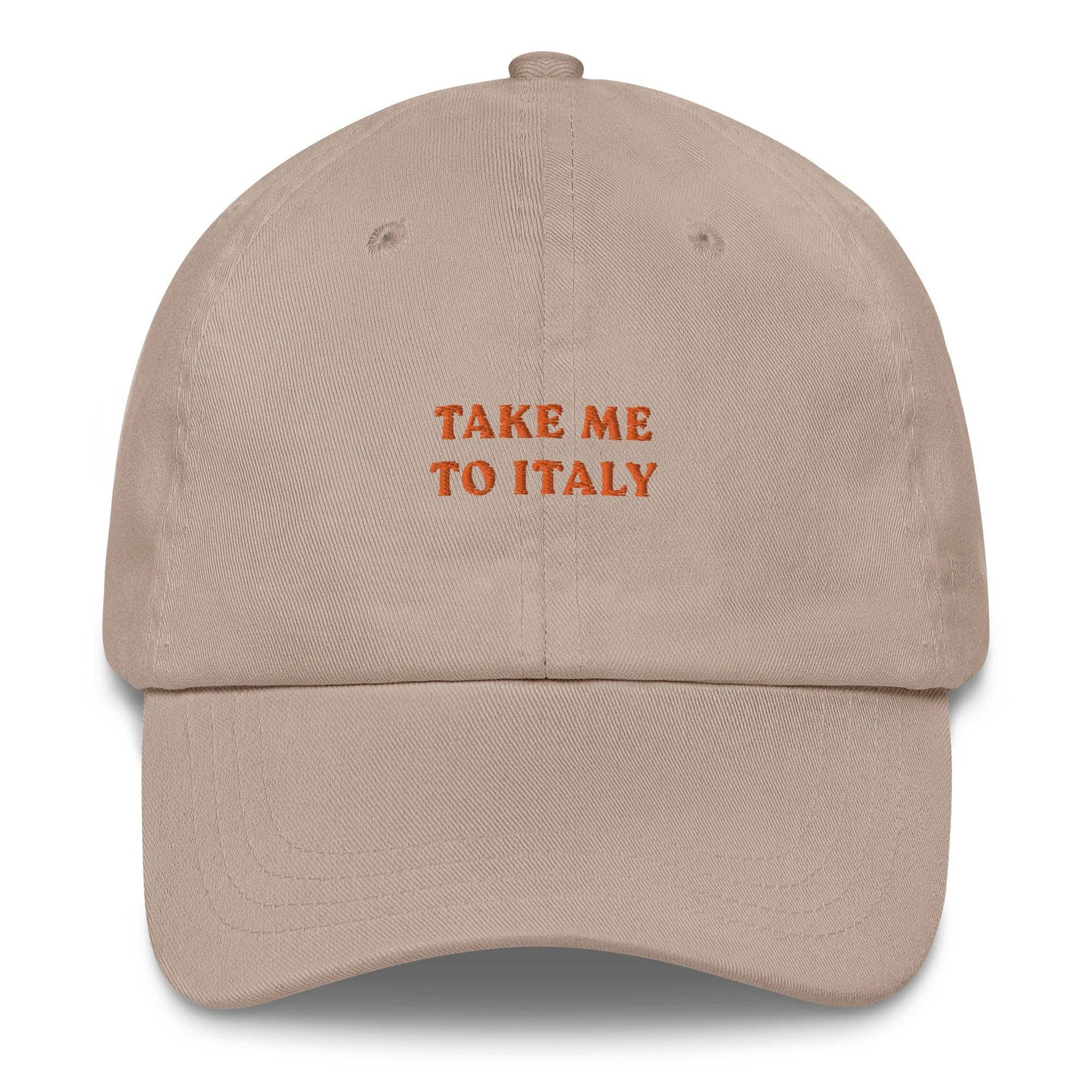 Cappellino da baseball “Take Me to Italy” con ricamo