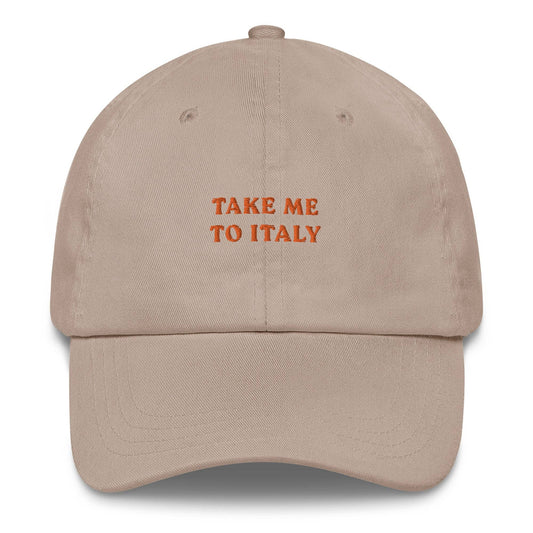 Cappellino da baseball “Take Me to Italy” con ricamo
