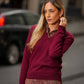 Maglione a Scollo a V in Lana e Cashmere