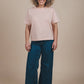 T-shirt Essentials in cotone biologico da donna rosa chiaro
