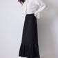 Gonna longuette plissettata con vita elasticizzata
