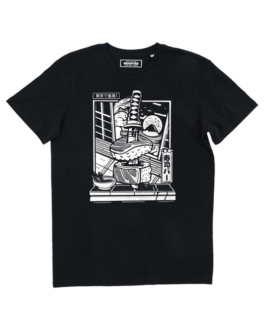 T-shirt grafica Katana & Sushi in cotone biologico