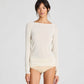 Maglia in lana Amalie bianco sporco