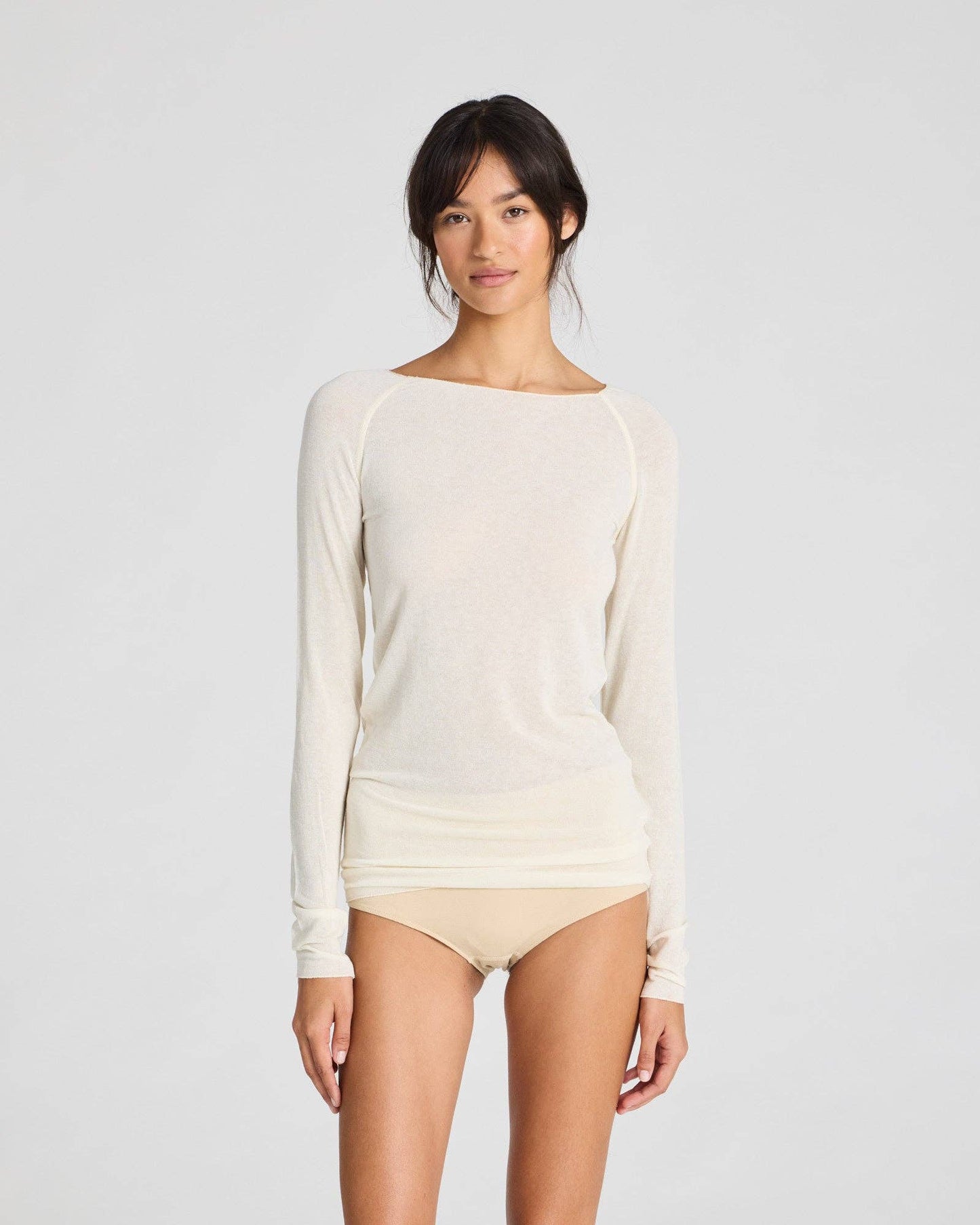 Maglia in lana Amalie bianco sporco