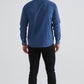 Camicia a righe comfort blu navy