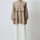 Camicia oversize con laccetto laterale