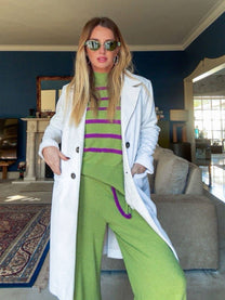 Maglione a righe Madalena in lana e cashmere