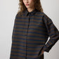 Camicia a righe oversize a vestibilità comoda
