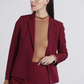 Blazer classico bordeaux da donna